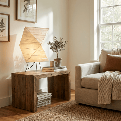 Avelisse Twisted Paper Shade Table Lamp