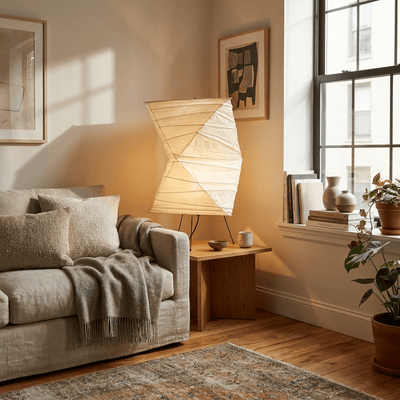 Avelisse Twisted Paper Shade Table Lamp