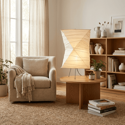 Avelisse Twisted Paper Shade Table Lamp