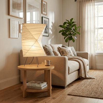 Avelisse Twisted Paper Shade Table Lamp