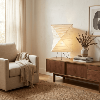 Avelisse Twisted Paper Shade Table Lamp
