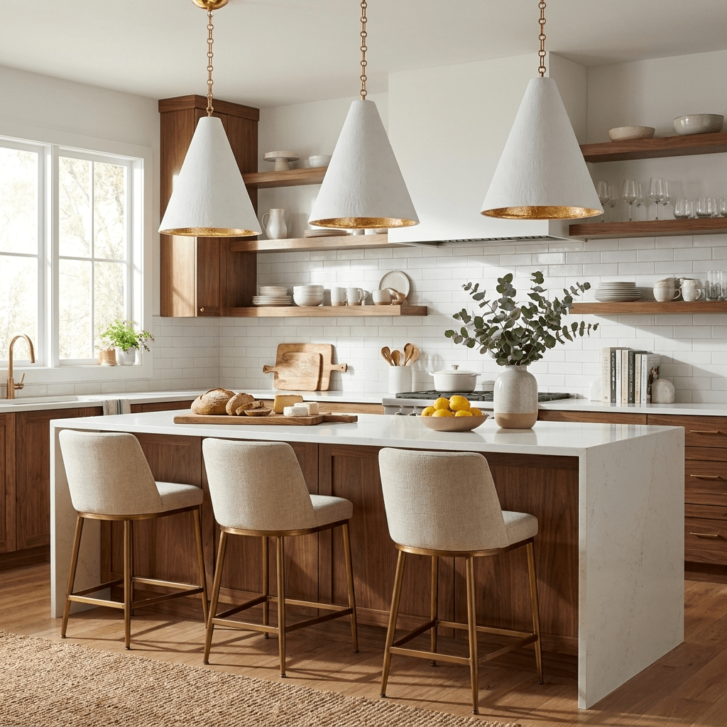 Terierina Plaster Cone Pendant Light