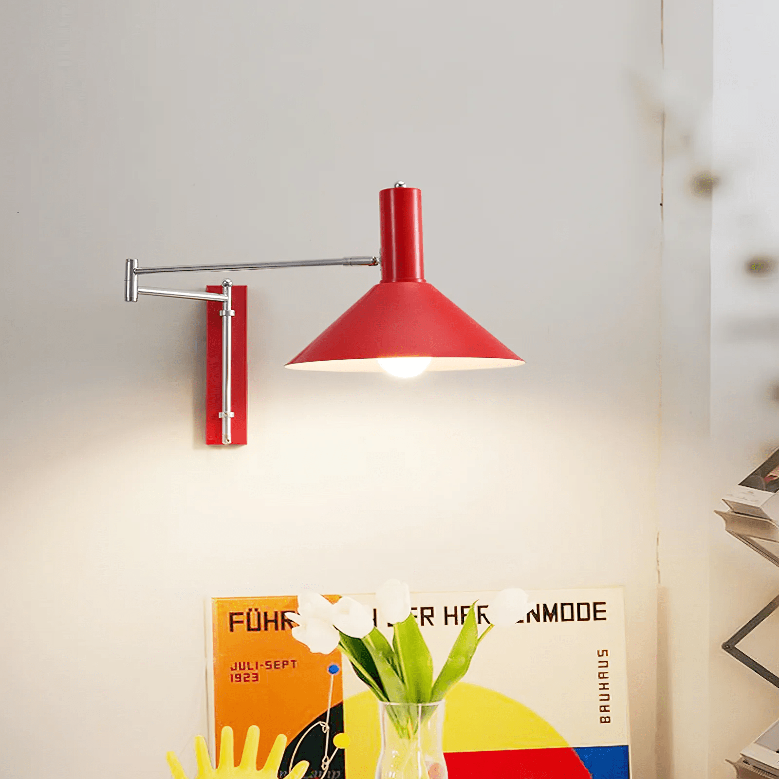 Cone Swing Arm Wall Sconce