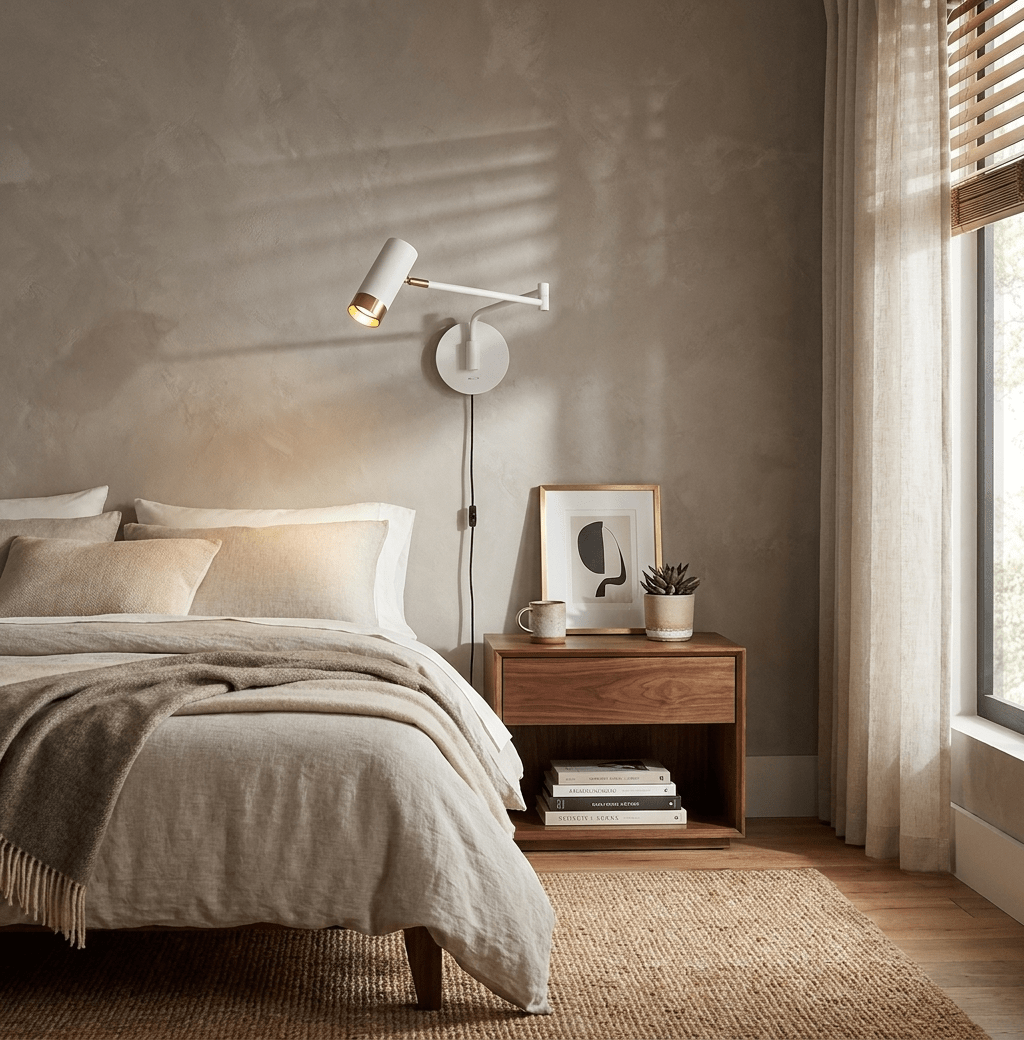 Seloelia Ridge Arm Plug-in Wall Lamp