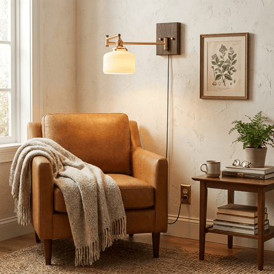 Ceramic Geometry Plug-in Wall Lamp