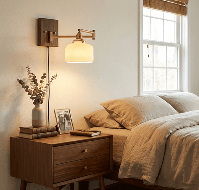 Ceramic Geometry Plug-in Wall Lamp