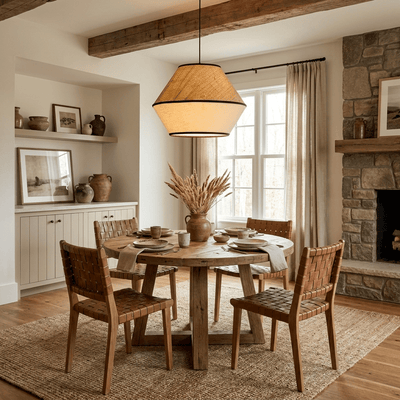 Linen Pendant Light