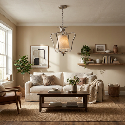 Pembermere Alabaster Lantern Pendant Lamp