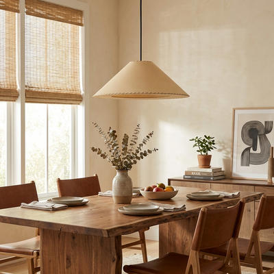 Ormondleigh Fabric Cone Pendant Lamp