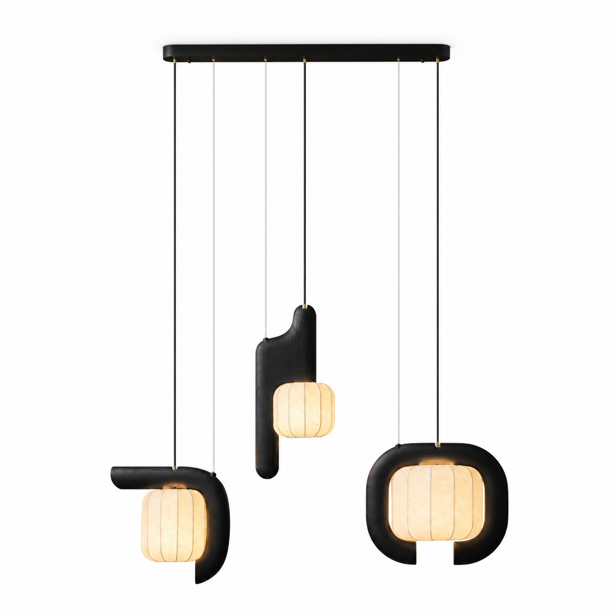 Ulverstone Fluted Paper Pendant Lamp