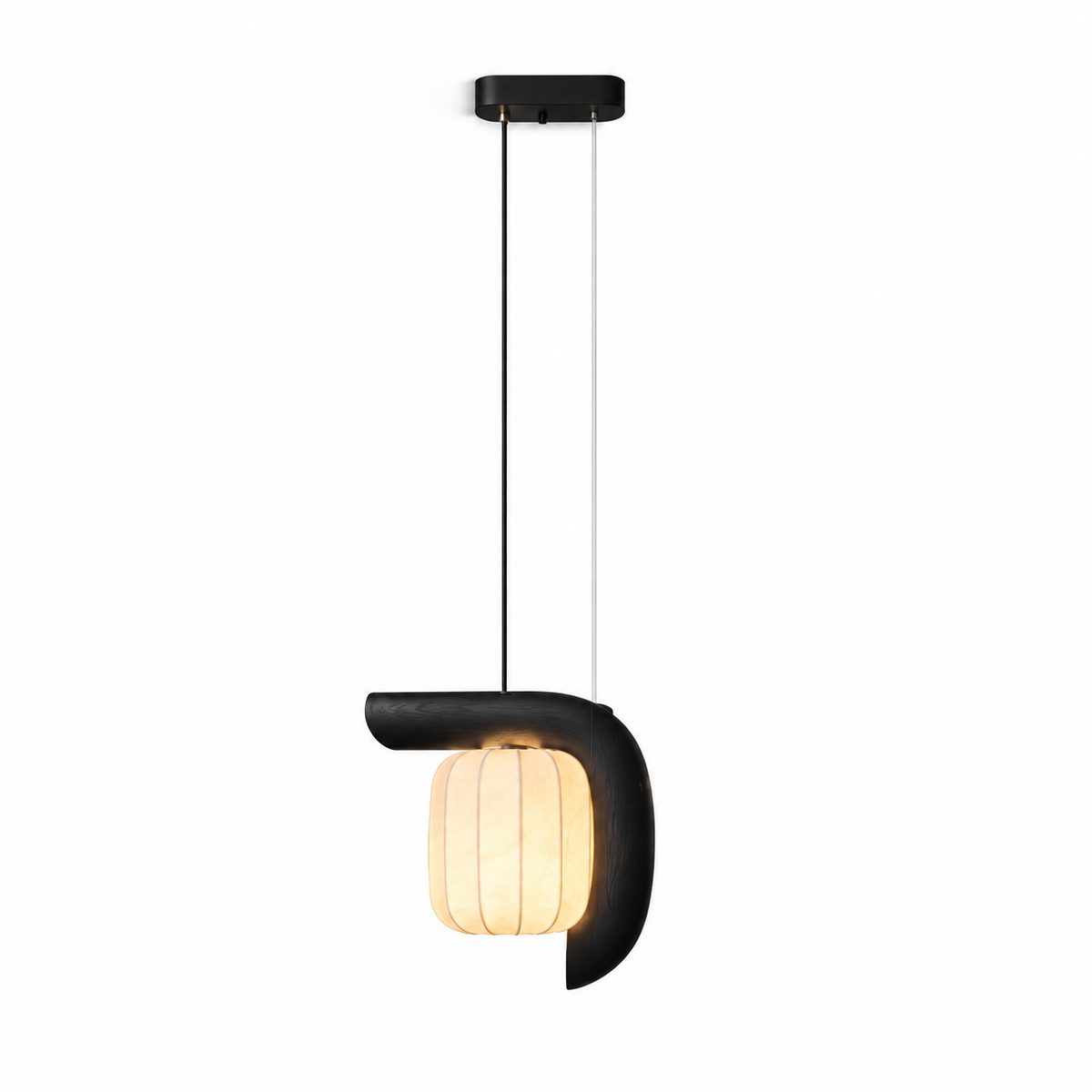 Ulverstone Fluted Paper Pendant Lamp