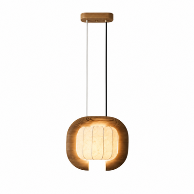 Ulverstone Fluted Paper Pendant Lamp