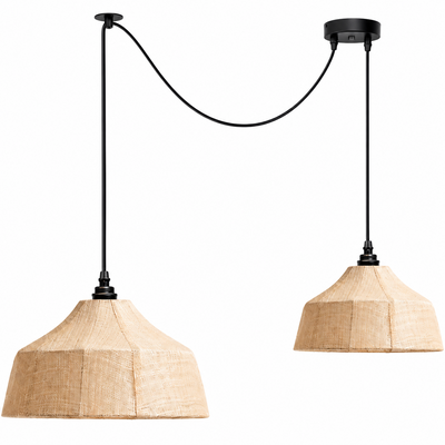 Kirkhurst Woven Fiber Pendant Lamp