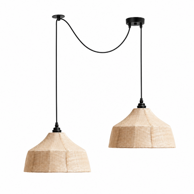 Kirkhurst Woven Fiber Pendant Lamp