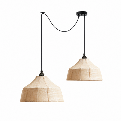 Kirkhurst Woven Fiber Pendant Lamp