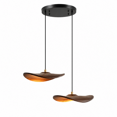 Lowenstone Wood Blade Chandelier