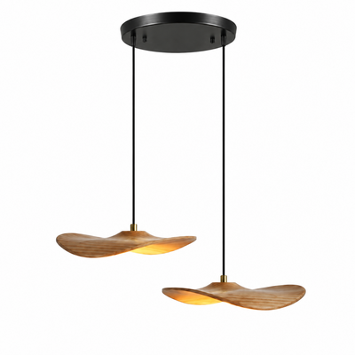 Lowenstone Wood Blade Chandelier
