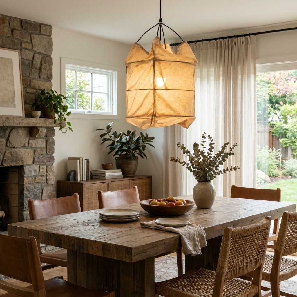 Southvale2 Fabric Cage Pendant Lamp