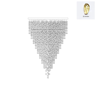 Belora Postmodern Luxury Stone Crystal Chandelier