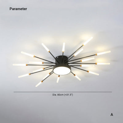 Arisha Modern Home Decoration Fireworks LED Ceiling Light - Neutral Decor