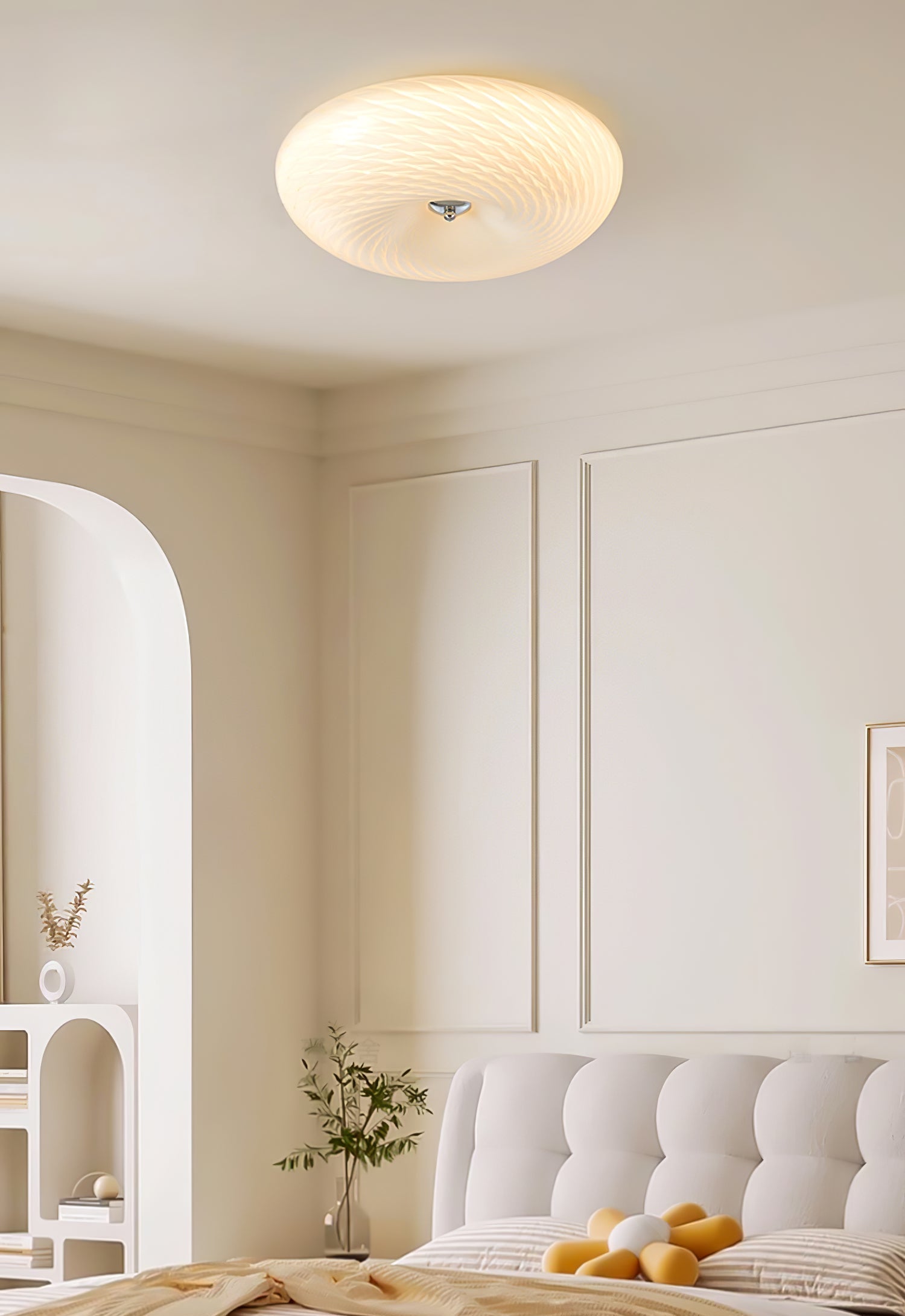 Comarion Modern Minimalist Art Glass Ceiling Light
