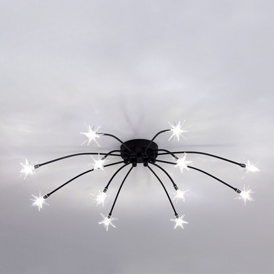 Arisha Art Deco Starry Glass Flush Mount Ceiling Light - Neutral Decor