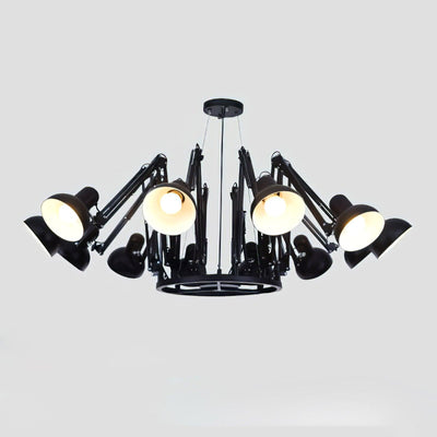 Livenu Chandelier Black Adjustable Multi Arm