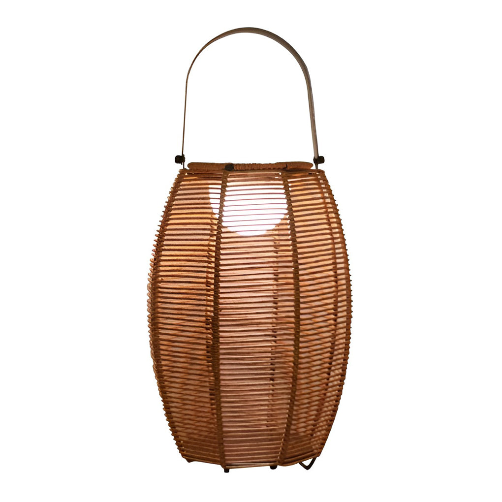 Thora LED Portable Modern Rattan Outdoor Floor Lamp