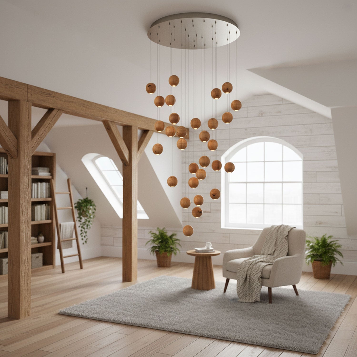 Orbwood Cluster Pendant Light