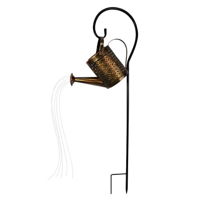 Liia Kettle LED Solar Unique Efficient Iron Outdoor Light