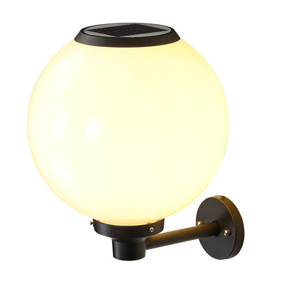 Silver Round LED Modern Aluminum Outdoor Wall Lamp