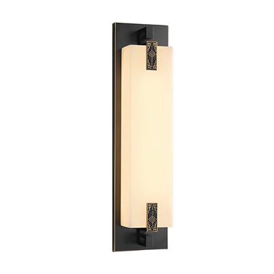 Frank LED Classic Retro Copper Marble Outdoor Wall Lights