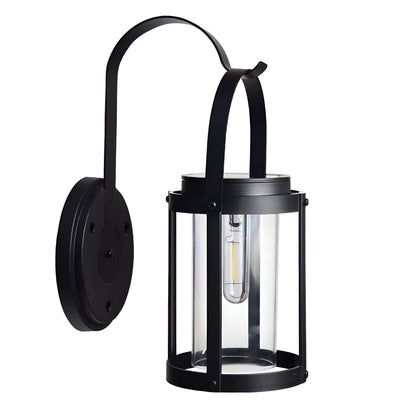 Edaa Portable Lantern Shaped Modern ABS Outdoor Wall Sconce