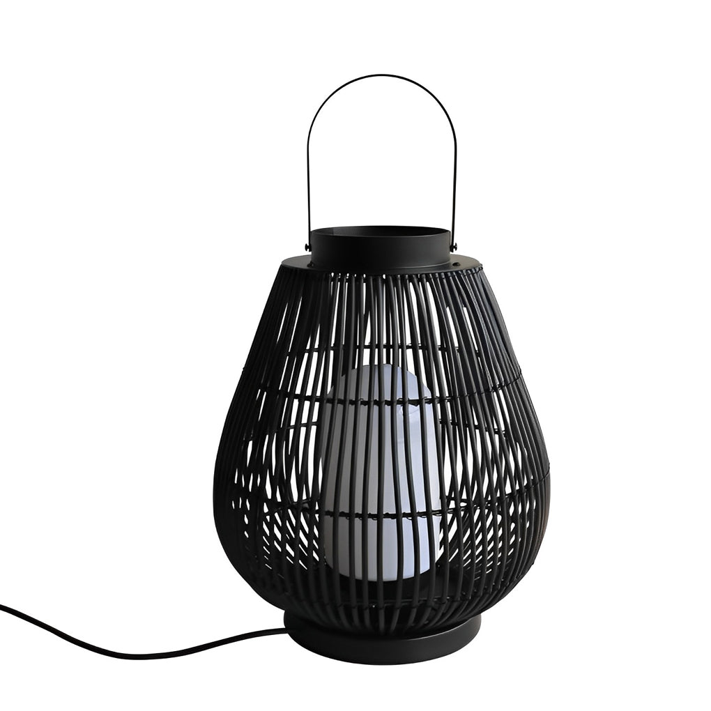 Ramo Portable Modern Woven Iron Outdoor Pillar Light
