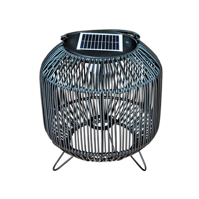 Jasmin Portable LED Retro Rattan Powered Outdoor Light