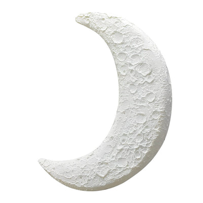 Berti Creative Moon LED Modern Resin Outdoor Wall Sconce