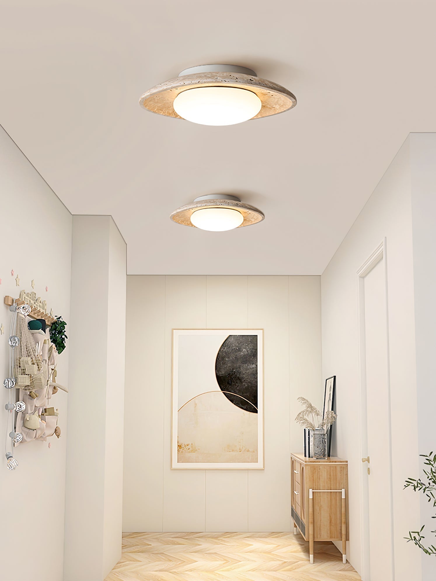 Serinora Travertine Ceiling Light
