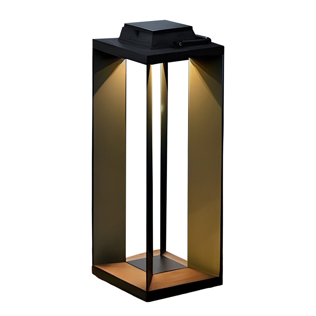 Huber Creative LED Modern Steel Outdoor Lawn Lights