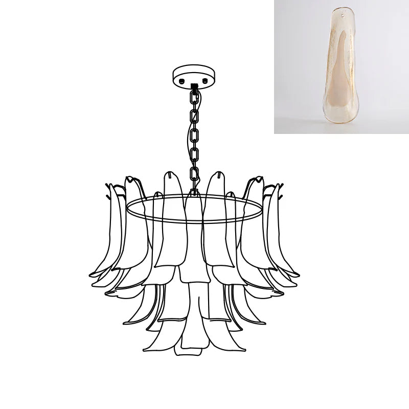 Glyra Amber Bloom Chandelier