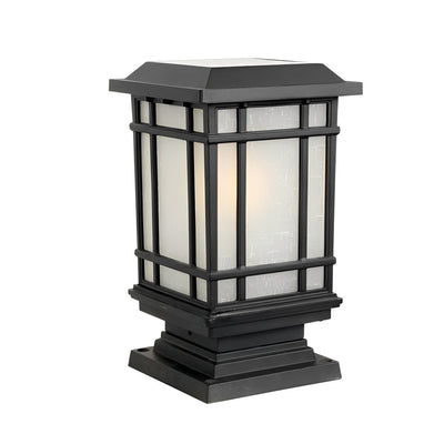 Kilian Modern Solar Fence Aluminum Outdoor Post Lights