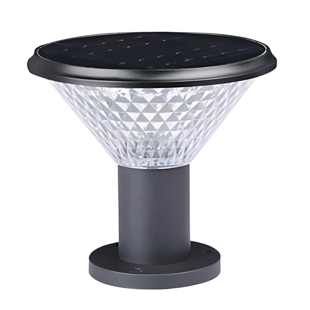 Jasper Circular Control Fence Aluminum Outdoor Post Lights