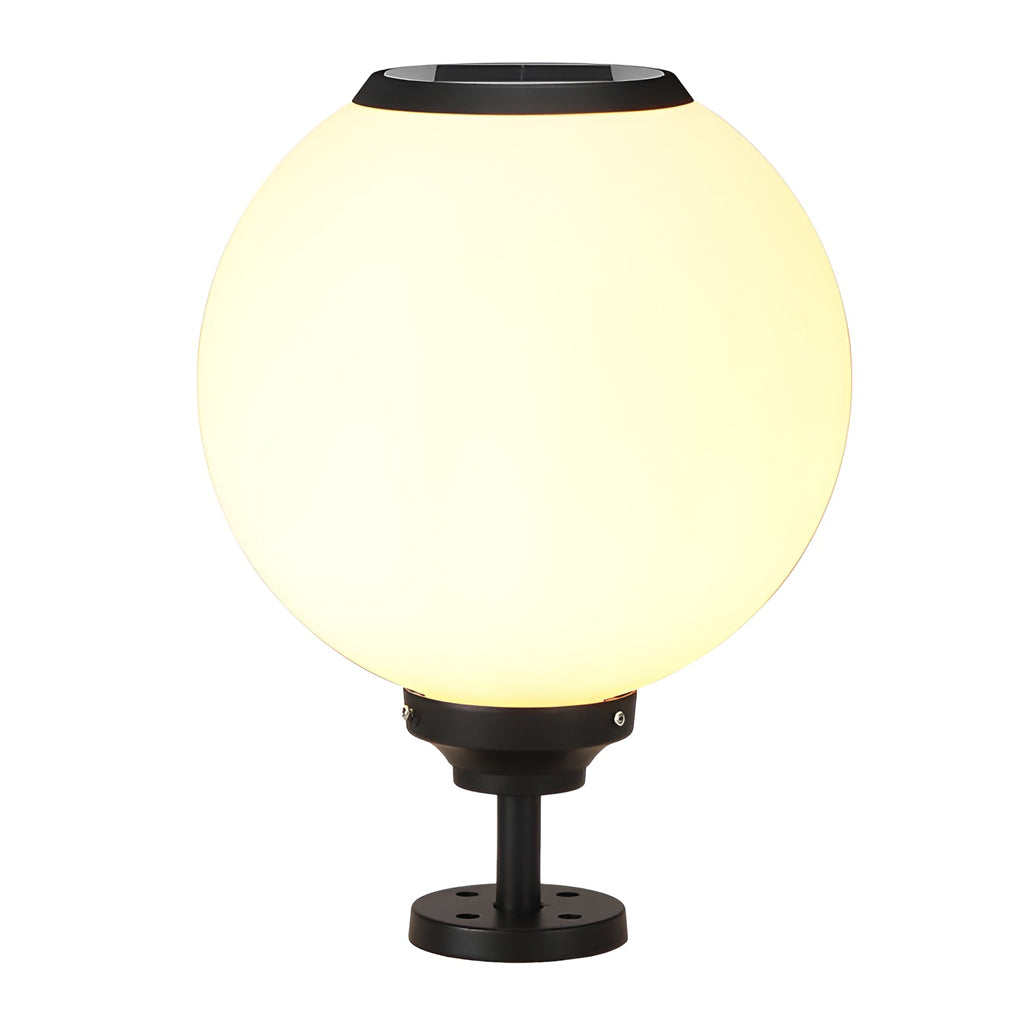 Hael Ball Three Step LED Aluminum Outdoor Post Caps Pillar Light