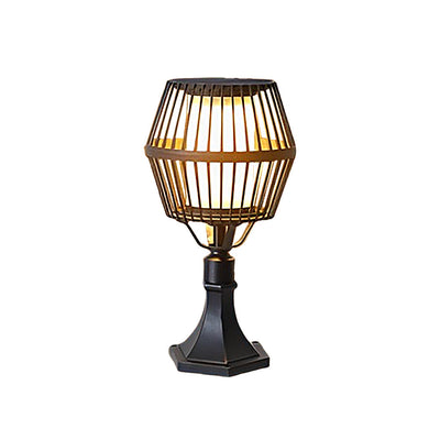 Deirdre Modern Solar Caged Aluminum Outdoor Lanterns