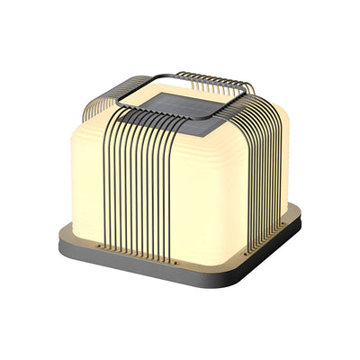 Bright Square Creative Modern Fence PE Outdoor Post Lights