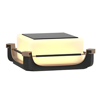 Oliver LED Modern Solar PC Outdoor Fence Post Lights