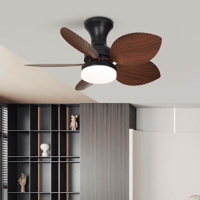 Rinirian Vintage Wood Ceiling Fan Light
