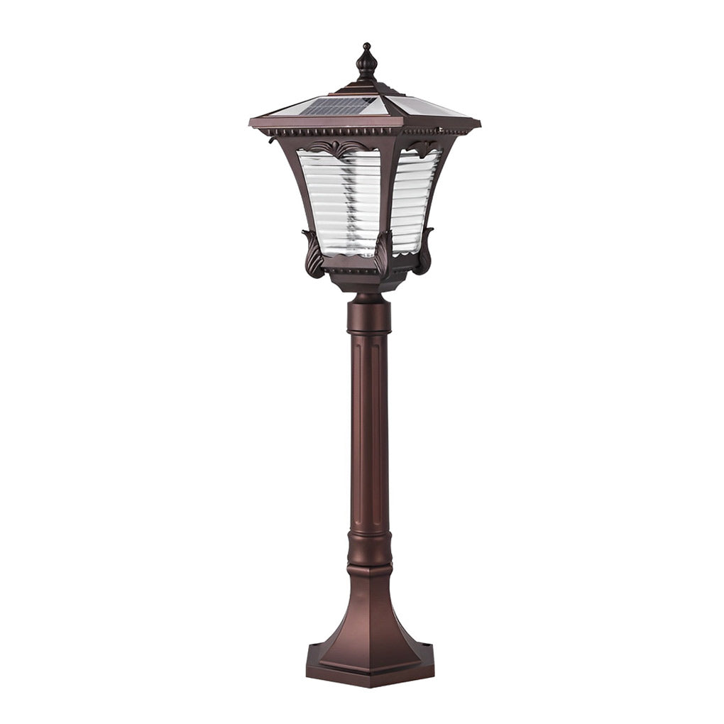 Kayy Ornate Vintage Elegant Aluminum Outdoor Lawn Lamp
