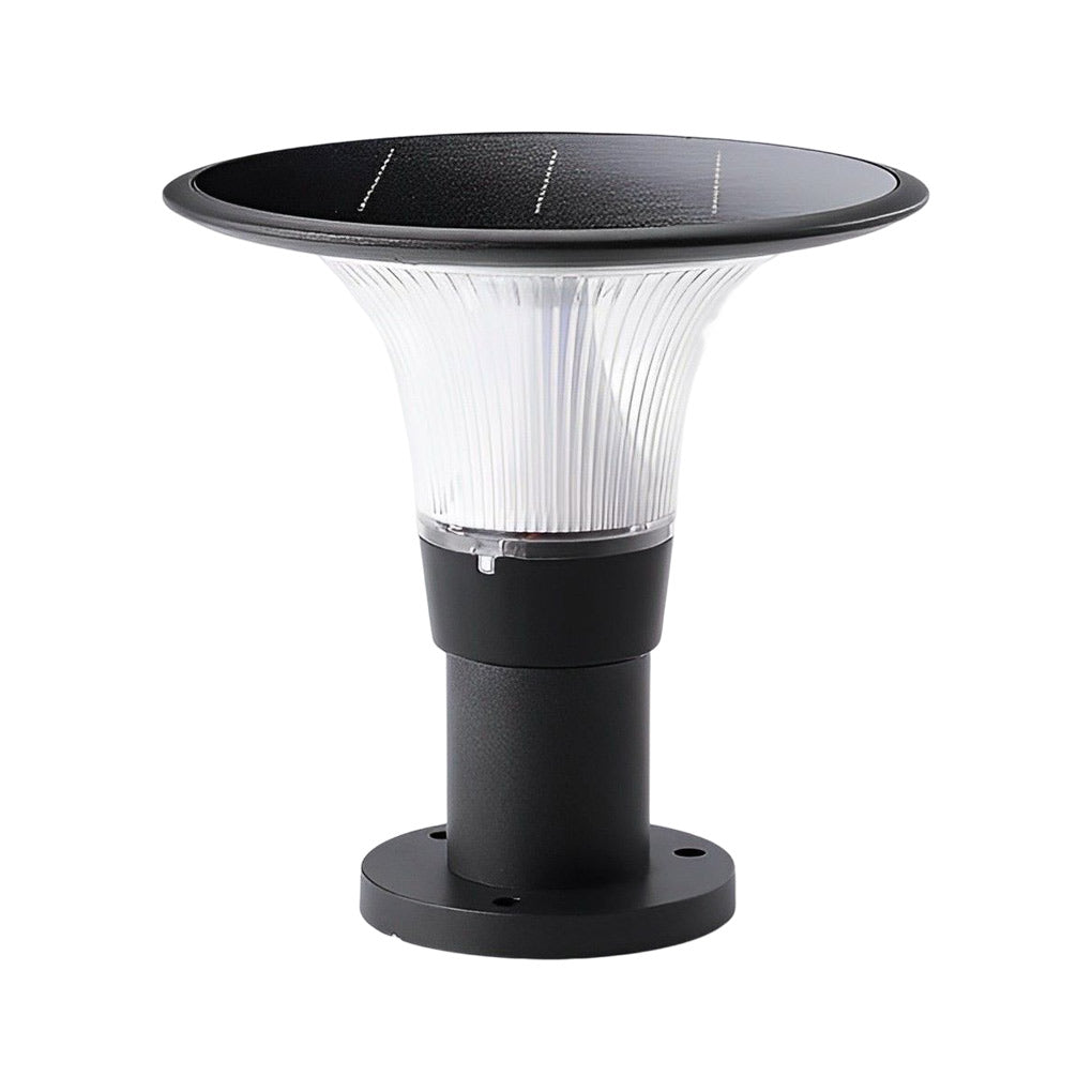 Juli Round LED Modern Aluminum Outdoor Fence Post Pillar Lamp