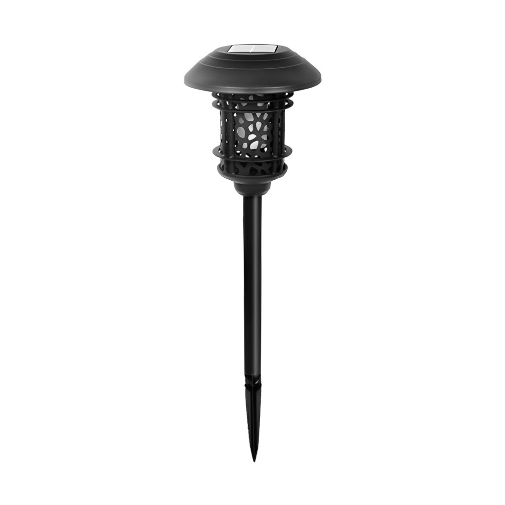 Orson Hollow LED Flame Aluminum Modern Solar Lawn Lights