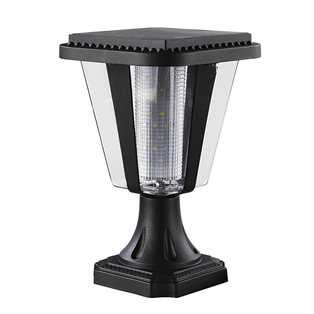 Smll LED Motion Sensor Modern Aluminum Outdoor Post Caps Lights